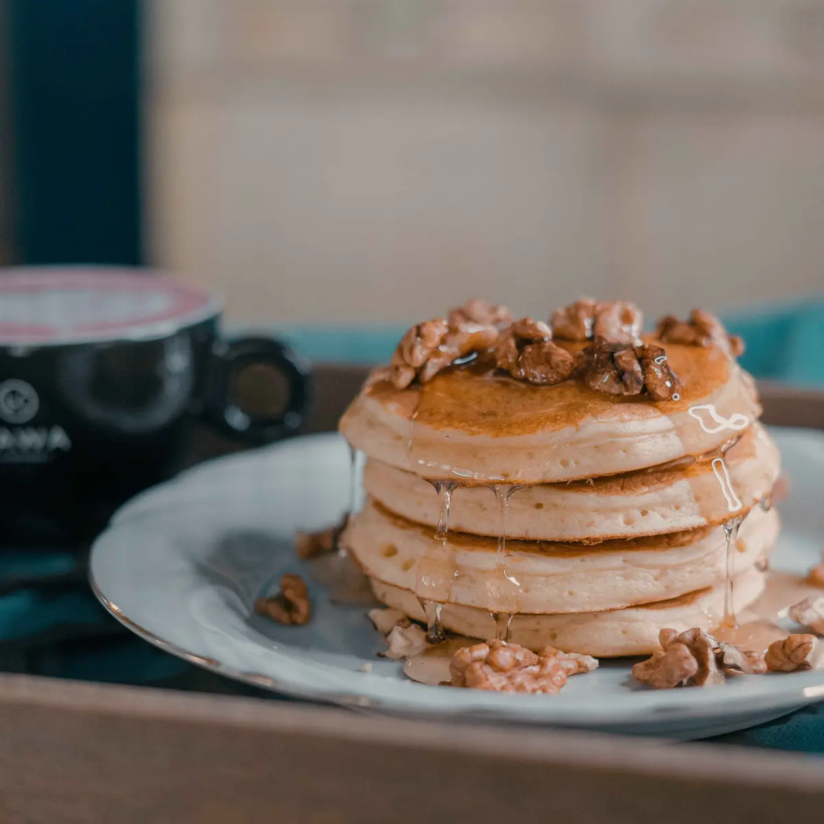 Protein-rich pancakes with nuts