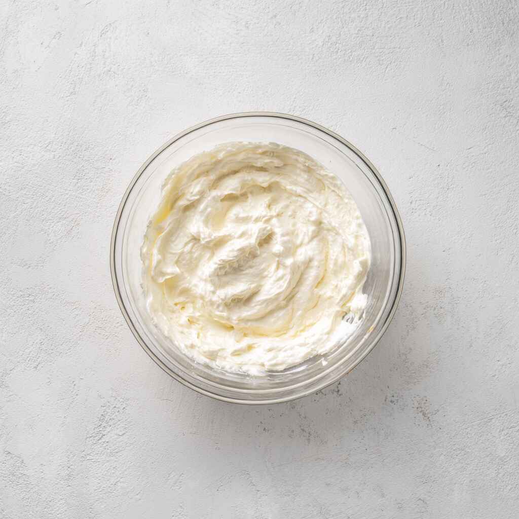 Greek yogurt mixture prepared for greek yogurt ice cream bars recipe