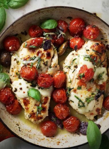 grilled chicken margherita olive garden with melted mozzarella and cherry tomatoes
