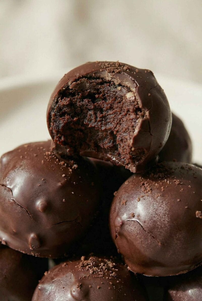 soft cottage cheese chocolate bites interior texture high protein snack