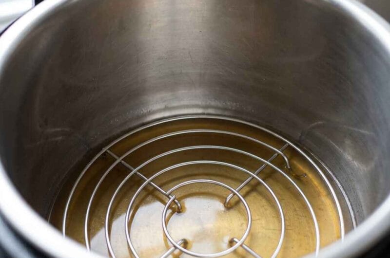 Instant Pot liquid base instant pot broth trivet setup